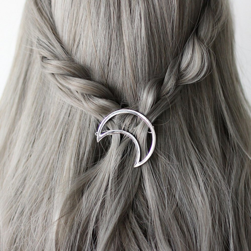 Crescent Moon Hair Clip - Picture 3 of 8